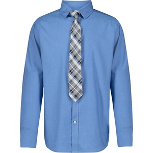 image:imageNautica Boys Long Sleeve ButtonDown Collared Dress Shirt with TieDragonfly Blue
