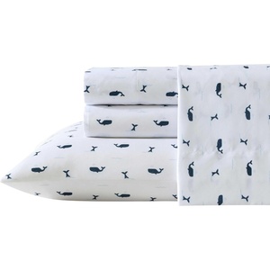 image:imageNautica Kids  Twin XL Size Sheet Set with Fitted Sheet amp PillowcaseCaspian Whales Navy