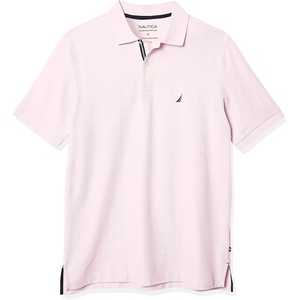 image:imageNautica Mens Big and Tall Classic Fit Short Sleeve Solid Performance Deck Polo ShirtCradle Pink