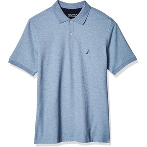 image:imageNautica Mens Big and Tall Classic Fit Short Sleeve Solid Performance Deck Polo ShirtDeep Anchor Heather