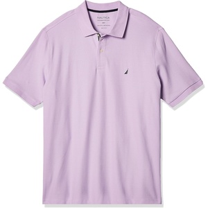 image:imageNautica Mens Big and Tall Classic Fit Short Sleeve Solid Performance Deck Polo ShirtLavendula