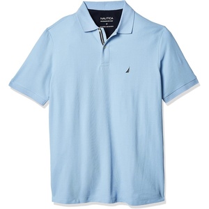 image:imageNautica Mens Big and Tall Classic Fit Short Sleeve Solid Performance Deck Polo ShirtNoon Blue