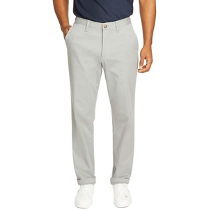 image:imageNautica Mens Classic Fit Flat Front Stretch Solid Chino Deck PantRadial Grey