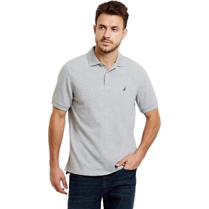 image:imageNautica Mens Classic Short Sleeve Solid Performance Deck Polo ShirtGrey Basic Polo