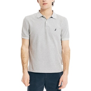 image:imageNautica Mens Classic Short Sleeve Solid Performance Deck Polo ShirtGrey Heather
