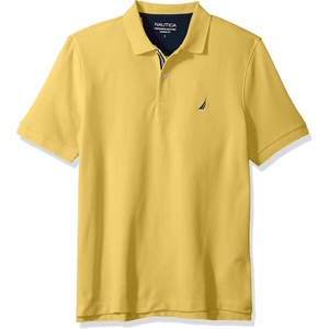 image:imageNautica Mens Classic Short Sleeve Solid Performance Deck Polo ShirtMustard Field