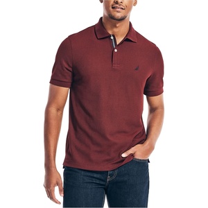 image:imageNautica Mens Classic Short Sleeve Solid Performance Deck Polo ShirtRoyal Burgundy
