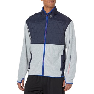 image:imageNautica Mens Competition Sustainably Crafted Fullzip Mockneck JacketGrey Heather