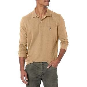 image:imageNautica Mens Nautica Classic Fit LongSleeve Deck PoloNautica Classic Fit LongSleeve Deck PoloCoastal Camel Heather