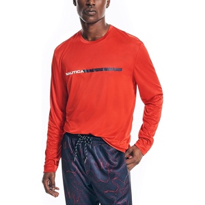 image:imageNautica Mens Nautica Competition Sustainably Crafted LongSleeve TShirtBright Red