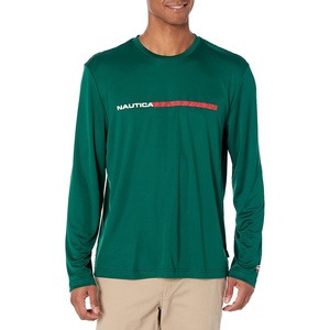 image:imageNautica Mens Nautica Competition Sustainably Crafted LongSleeve TShirtTidal Green