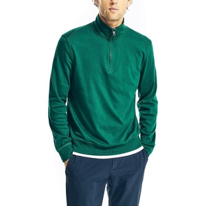 image:imageNautica Mens Nautica Mens Quarterzip SweaterTidal Green