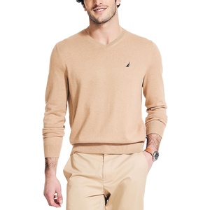 image:imageNautica Mens Nautica Navtech VNeck SweaterCoastal Camel Heather