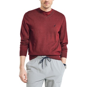 image:imageNautica Mens Nautica Navtech VNeck SweaterDeep Crimson
