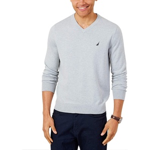 image:imageNautica Mens Nautica Navtech VNeck SweaterGrey Heather