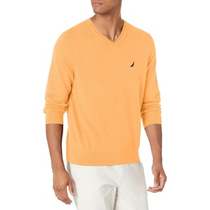 image:imageNautica Mens Nautica Navtech VNeck SweaterOld Gold Heather
