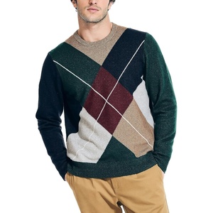 image:imageNautica Mens Nautica Sustainably Crafted Argyle Crewneck SweaterNavy Seas