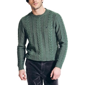 image:imageNautica Mens Nautica Sustainably Crafted CableKnit Crewneck SweaterArtic Fern
