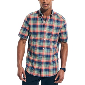 image:imageNautica Mens Nautica Sustainably Crafted Plaid ShortSleeve ShirtDark Ivy