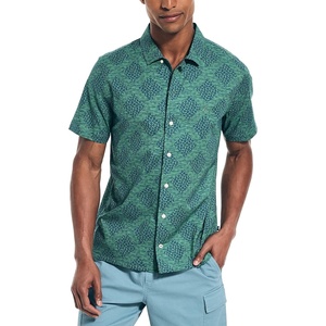 image:imageNautica Mens Nautica Sustainably Crafted Printed ShortSleeve ShirtCoastal Pine