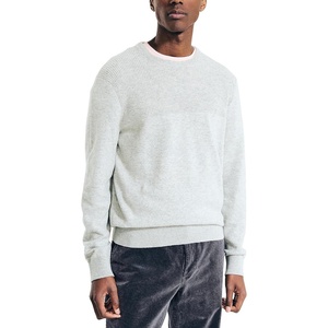 image:imageNautica Mens Nautica Sustainably Crafted Textured Crewneck SweaterGrey Heather