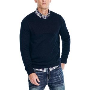 image:imageNautica Mens Nautica Sustainably Crafted Textured Crewneck SweaterNavy Seas
