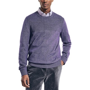 image:imageNautica Mens Nautica Sustainably Crafted Textured Crewneck SweaterViolet Heather