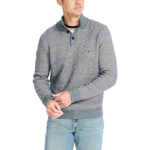 image:imageNautica Mens Nautica Sustainably Crafted Waffle MockNeck SweaterNavy Seas