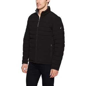 image:imageNautica Mens Reversible Quilted Puffer Jacket Midweight Mechanical Stretch Winter CoatInk