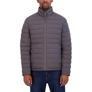 image:imageNautica Mens Reversible Quilted Puffer Jacket Midweight Mechanical Stretch Winter CoatMetal Grey