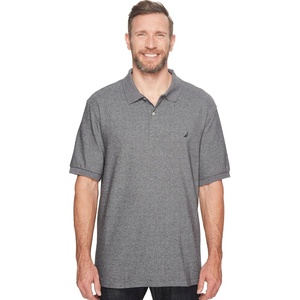 image:imageNautica Mens Short Sleeve Solid Deck Polo Shirt ShirtCharcoal Heather