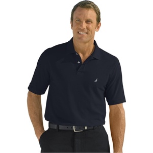 image:imageNautica Mens Short Sleeve Solid Deck Polo Shirt ShirtNavy