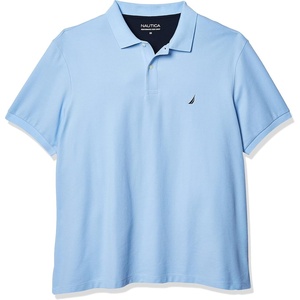 image:imageNautica Mens Short Sleeve Solid Deck Polo Shirt ShirtNoon Blue