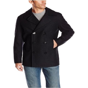 image:imageNautica Mens Wool Blend Peacoat  DoubleBreasted Winter Coat Regular Big amp Tall SizesCharred