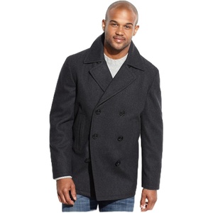 image:imageNautica Mens Wool Blend Peacoat  DoubleBreasted Winter Coat Regular Big amp Tall SizesCobalt Blue