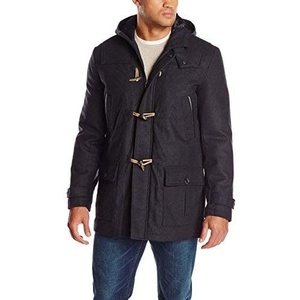 image:imageNautica Mens Wool Blend Peacoat  DoubleBreasted Winter Coat Regular Big amp Tall SizesConcrete