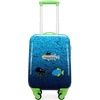 image:imageNAUTICA Kids Luggage  18 Airline Approved Rolling Hardside Upright Carryon Suitcase with Wheels Submarine Journey NK18LUG