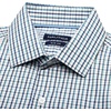 image:imageNAUTICA Slim Fit 100 Cotton Mens Dress Shirts Long Sleeve Wrinkle Resistant FormalBlue  Green Plaid