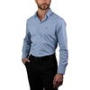 image:imageNAUTICA Slim Fit 100 Cotton Mens Dress Shirts Long Sleeve Wrinkle Resistant FormalBlue  Grey Micro Plaid
