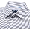 image:imageNAUTICA Slim Fit 100 Cotton Mens Dress Shirts Long Sleeve Wrinkle Resistant FormalBlue Mini Stripes
