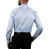 image:imageNAUTICA Slim Fit 100 Cotton Mens Dress Shirts Long Sleeve Wrinkle Resistant FormalLt Blue Check Dobby