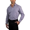 image:imageNAUTICA Slim Fit 100 Cotton Mens Dress Shirts Long Sleeve Wrinkle Resistant FormalPurple  Blue Check
