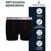 image:imageNautica Boys Stretch Performance Boxer Briefs 36 Pack  Breathable Underwear for Boys 618Block LogoBarbados CherryBlack3pk