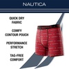 image:imageNautica Boys Stretch Performance Boxer Briefs 36 Pack  Breathable Underwear for Boys 618Nt Cherry LogoElephantBlack