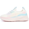 image:imageNautica Girls Toddler Knit SlipOn Sneakers with Max Comfort Sole Bungee Closure Tennis Running Shoes for School and Play ToddlerLittle KidCream