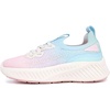 image:imageNautica Girls Toddler Knit SlipOn Sneakers with Max Comfort Sole Bungee Closure Tennis Running Shoes for School and Play ToddlerLittle KidPastel Rainbow Fade