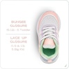 image:imageNautica Girls Toddler Knit SlipOn Sneakers with Max Comfort Sole Bungee Closure Tennis Running Shoes for School and Play ToddlerLittle KidWhite Pastel
