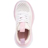 image:imageNautica Girls Toddler Knit SlipOn Sneakers with Max Comfort Sole Bungee Closure Tennis Running Shoes for School and Play ToddlerLittle KidWhite Pink Lilac