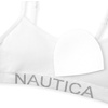 image:imageNautica Girls Training Bra  3 Pack6 Pack Seamless Padded Bralette Underwear for Girls with Removable Pads Sizes SXLHeather GreyWhiteCayenne Rose3pk
