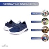 image:imageNautica Kids Athletic SlipOn Sneakers  Comfortable Bungee Running Shoes for Boys and Girls  Stylish and Supportive Footwear for Active Kids Big KidLittle KidToddlerNavy Whitesplash